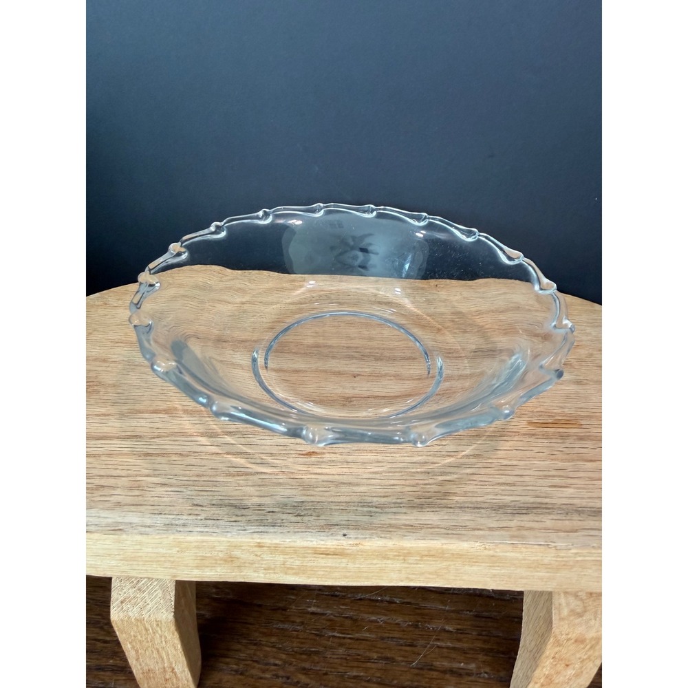 Fostoria Century Clear Pressed Glass 6" Scalloped Rim‎ Bowl Pattern 2630